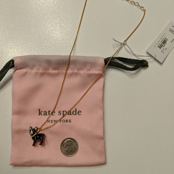 *NWT* ♠️Kate Spade bulldog necklace - Picture 3 of 7